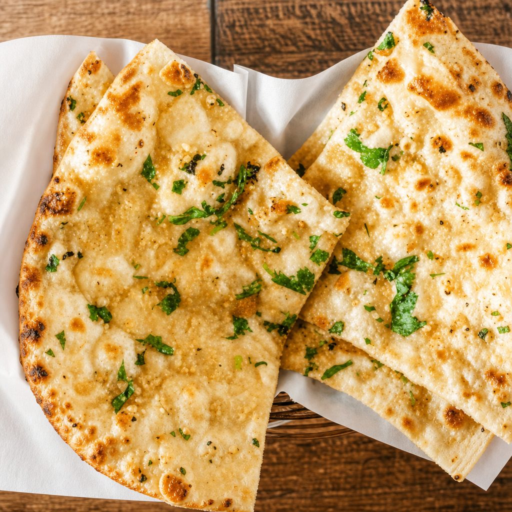 Basil Garlic Naan.